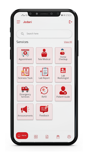 AlJedaani Hospitals: MyHealth Screen 2