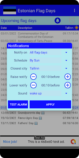 Flagdays Screen 2