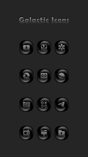 Screenshot of Galactic Gray Icon Pack