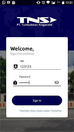 Android application MFA TNS Apps screenshort
