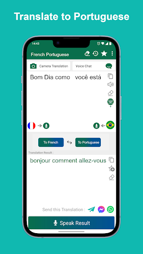 French Portuguese Translator Screen 3