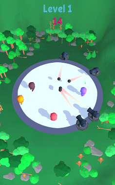 Cannons 3D Run Dodge - Screenshot 3