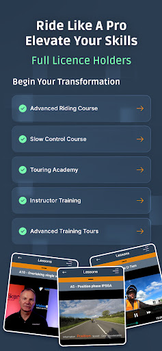 Motorcycle Training Screen 2