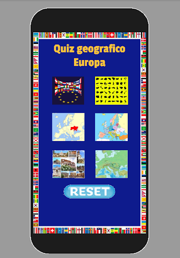 Android application Quiz Geografico Europa screenshort