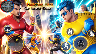 Super Hedgehog Rope Hero Game - Screenshot 2