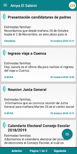Android application Ampa El Salero screenshort
