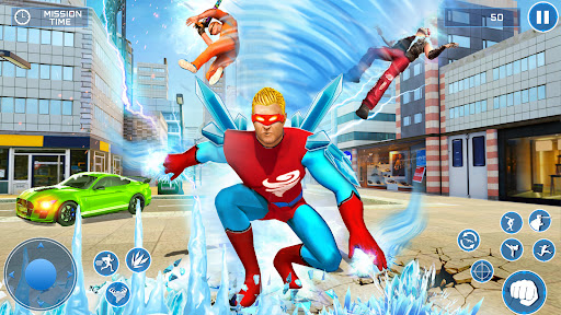 Snow storm ice hero robot game Screen 3