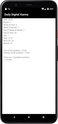 Daily Digital Karma Screen 2
