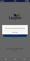 screenshot of Taspen Otentikasi
