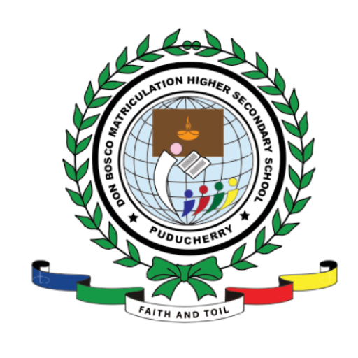 Don Bosco Matriculation HSS, P logo