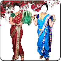 Women Marathi Saree Photo Suit
