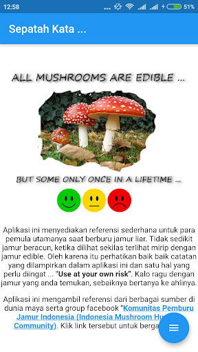 Android application Pemburu Jamur screenshort