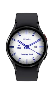 Electric Blue Watch Face