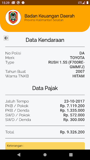 Bapenda Prov Kalsel Screen 3