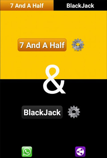 Android application 7 and a Half & BlackJack HD screenshort