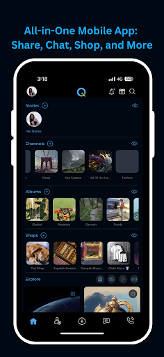 Android application Queeqs screenshort