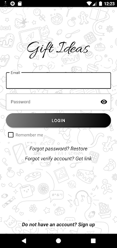 Android application Gift Ideas screenshort