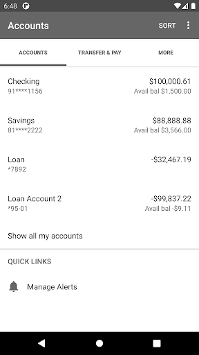 PHI Federal Credit Union Screen 3