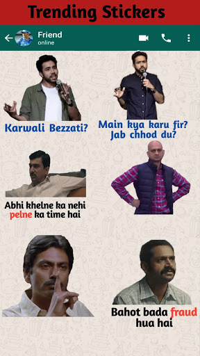 Hindi Stickers (हिंदी स्टीकर) Screen 2