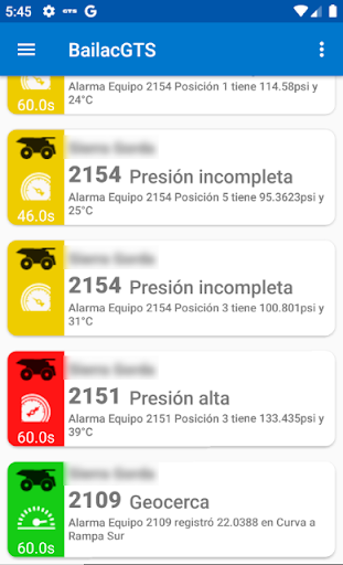 Android application BailacGTS screenshort