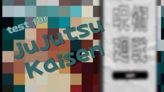 test for jujutsu kaisen