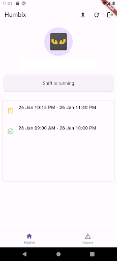 Android application Humblx Reporter screenshort