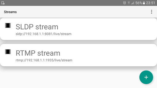 Android application Larix Player screenshort