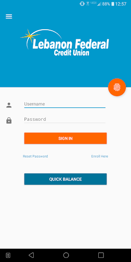 Android application LFCU Mobile Branch screenshort