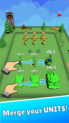 Merge Little Army Men - Screenshot 1