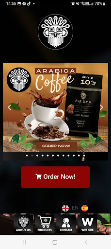 Android application Aya Uma Coffee LLC. screenshort