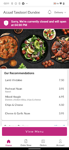 Azaad Tandoori Dundee Screen 2