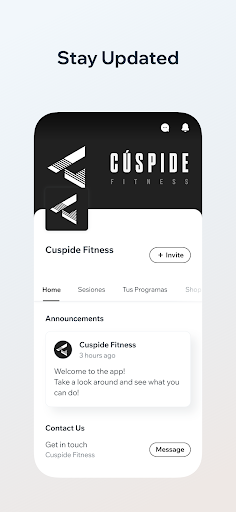 Cúspide Fitness Screen 3