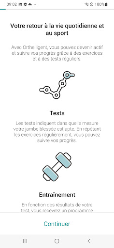 Aperçu de l'application
