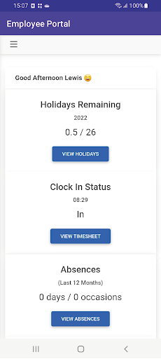 Android application UC Portal screenshort