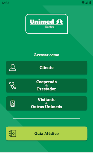 Android application Unimed Santos screenshort