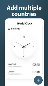 世界時計時間すべての国