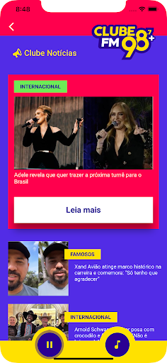 Clube FM 98,7 Screen 3