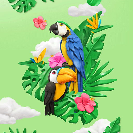 Tropical Birds - Wallpaper