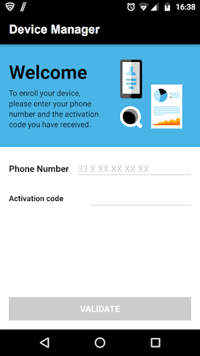 Android application Orange Device Manager screenshort