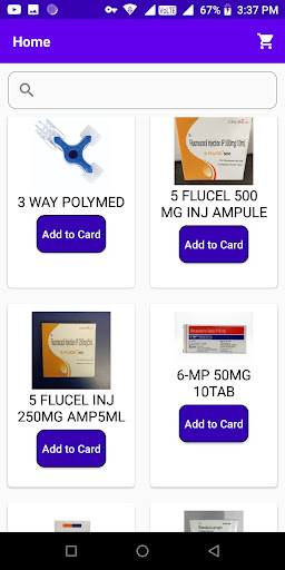 Android application Cancer Care In One Tap screenshort