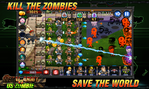 Army vs Zombies : Tower Defense Game Screenshot