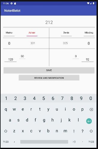 Note4Belot Screen 2
