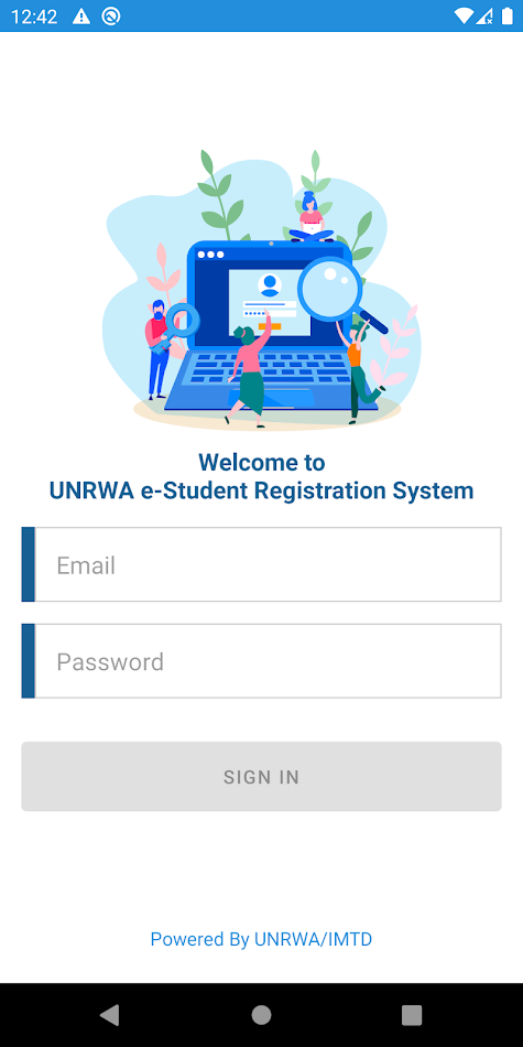 #2. e-Student Registration System (Android) 由: UNRWA-HQA