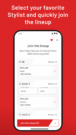 Sport Clips Haircuts Check In Screen 3