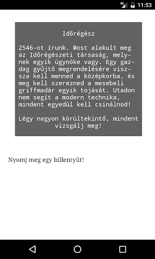 Android application Időrégész screenshort