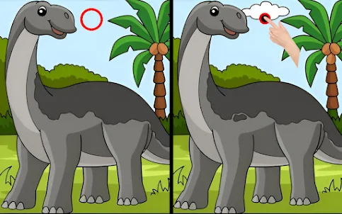 Find difference dinosaur game