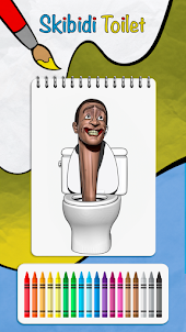 SKIBD Toilet Coloring Book