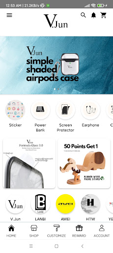 Android application V.Jun screenshort
