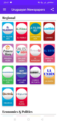 Uruguayan Newspapers Screen 2