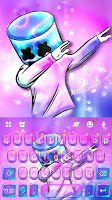 screenshot of Purple Neon DJ Keyboard Theme